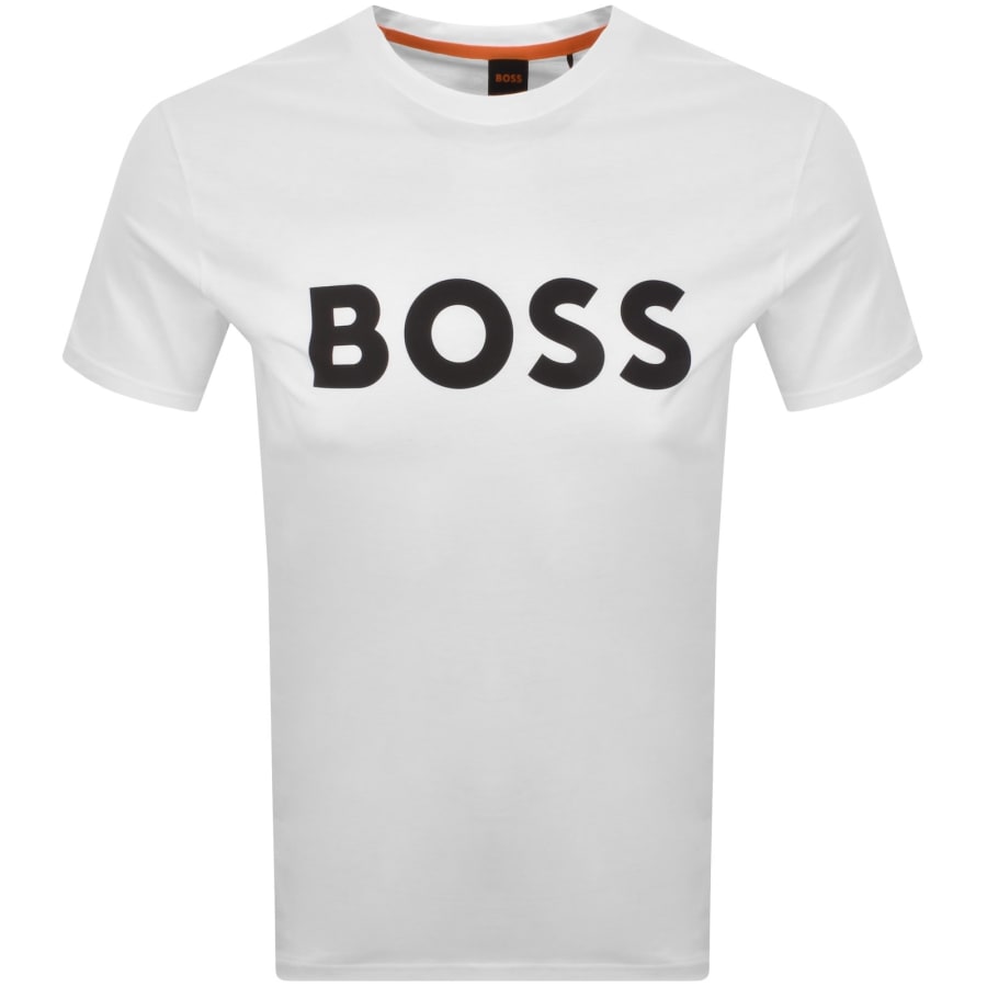 BOSS Thinking 1 Logo T Shirt White | Mainline Menswear us